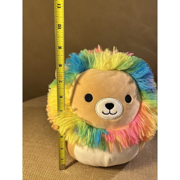 Sqishmallows Leonard The Lion With Rainbow Mane By Kellytoys - Picture 11 of 12
